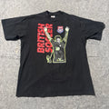 Vintage Jerzees Made In USA 90’s Shirt Mens Medium British Soccer Graphic Print