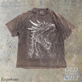 Dragon Fantasy Vintage Gothic Y2k Shirt, Retro Dragon Shirt, Hand Drawn Design,