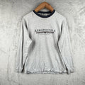 Aeropostale Y2K T-Shirt Mens S Gray Casual Cotton USA Made Streetwear Grunge VTG