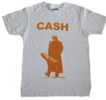 Johnny Cash Orange Logo Men's WHITE T-Shirt NEW
