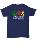 Spina Bifida Awareness Shirt Gift for Spina Bifida Warrior I Wear Yellow Survior