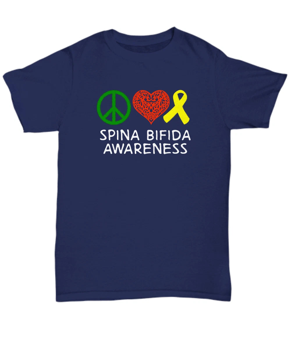 Spina Bifida Awareness Shirt Gift for Spina Bifida Warrior I Wear Yellow Survior