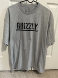 Grizzly Griptape T Shirt Gray Skateboarding Streetwear Bear Logo Mens 2XL XXL