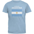 World Cup Distressed Flag Republica Argentina Light Blue Adult T-Shirt