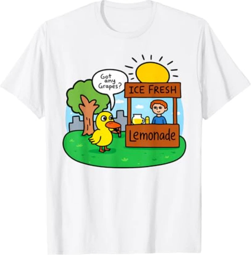 Ice Fresh Lemonade Got Any Grapes Duck Funny Gifts Meme T-Shirt