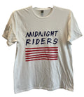 Midnight Riders Soccer Crayon Flag T-Shirt Large White ❤️NEW💙Gildan Soft Style