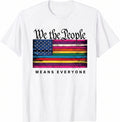 We the People Pride LGBTQ Equality Rainbow American Flag 4th July Unisex T-Shirt