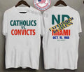 Catholics Vs Convicts 1988 Cotton T-Shirt
