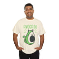 Avogato cartoon avocado cat Tee | funny pun shirt, kawaii food cat