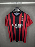 Vintage ACM AC Milan Birotte Soccer Jersey Red Black Size M Striped