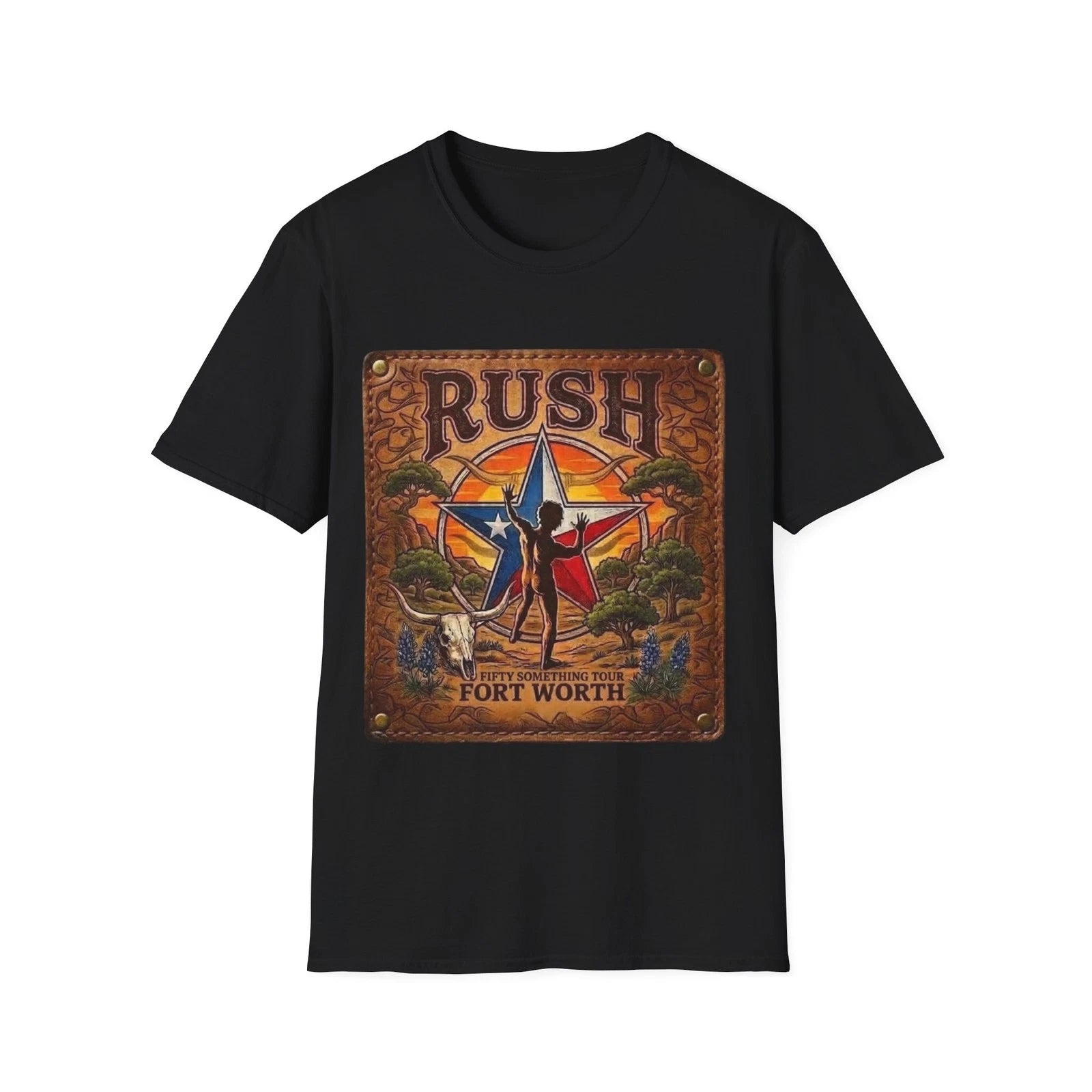 Unisex Soft Cotton T-Shirt.  Rush Fifty Something. Fort Worth Texas