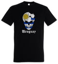 Uruguay Football Skull I T-Shirt uruguayan Soccer Flag Banner World Championship