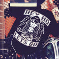 HEY HO LET'S GO TEE chained steering wheel van vintage portholes windows patch