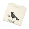 Crow Shirt, Coffee Lover T-shirt, Comfort Colors Shirt, Unisex Garment-Dyed Tee