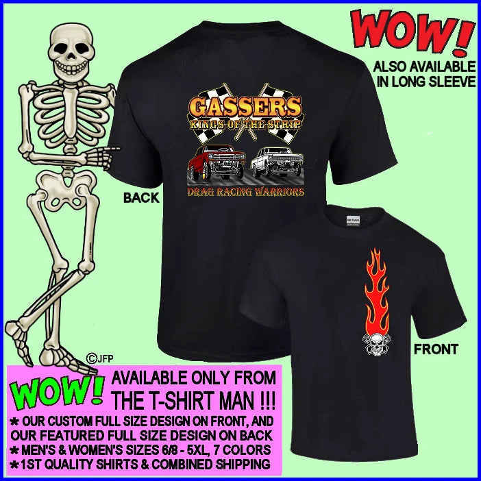 1961-1967 Deuce Gasser King of the Street & Strip Drag Racing Warriors T-shirt 8