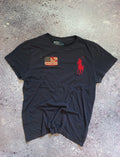 Vintage 00s Ralph Lauren Polo T-Shirt Big Logo USA Patch M