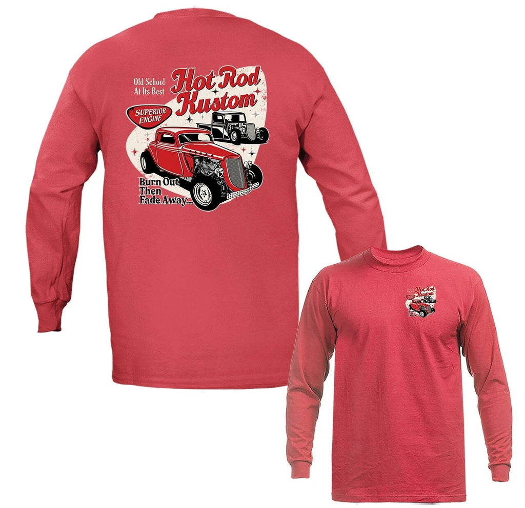 Hot Rod Kustom Classic Vintage Car Automobile Graphic Long Sleeve