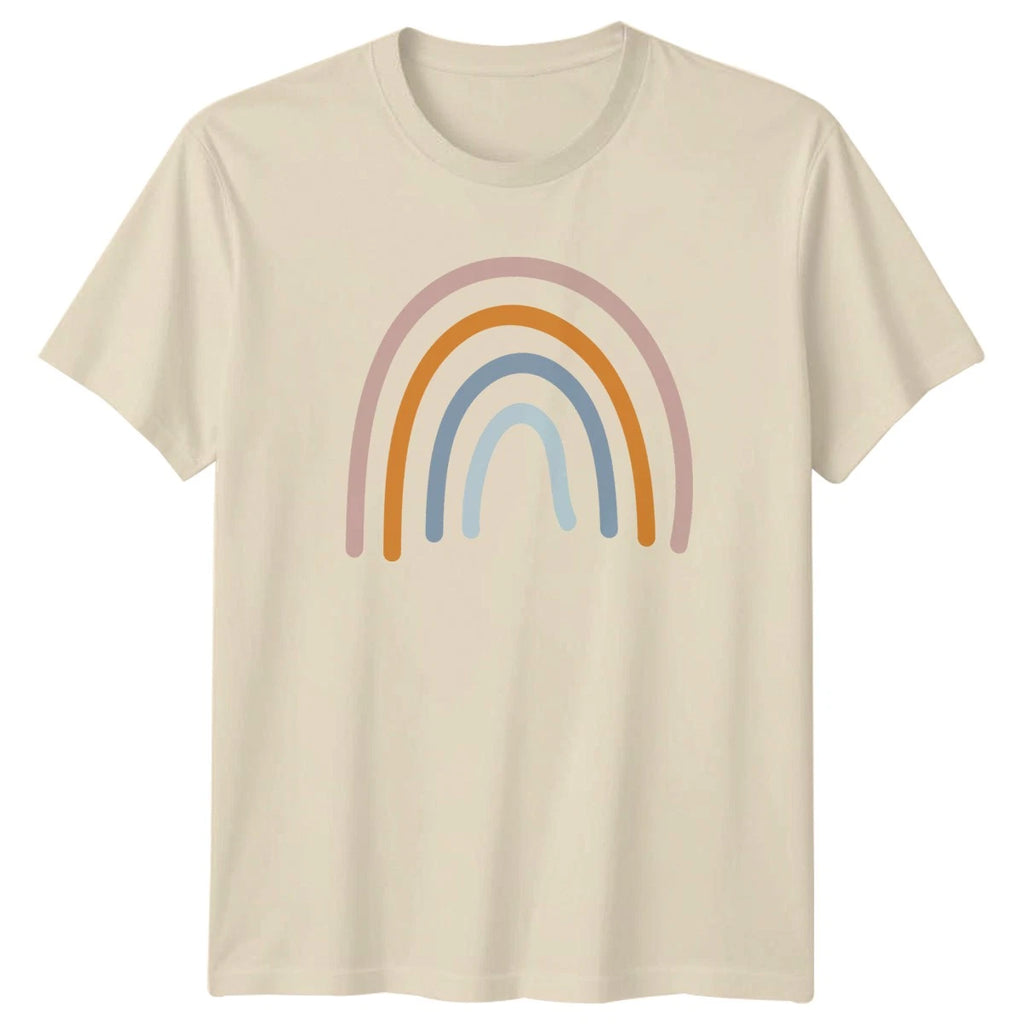 Earthy Boho Minimalist Rainbow T-Shirt Boho Minimalist Rainbow Lifestyle