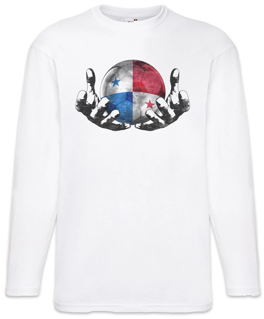 Panama Football Magic Ball Men Long Sleeve T-Shirt panamanian Soccer Flag