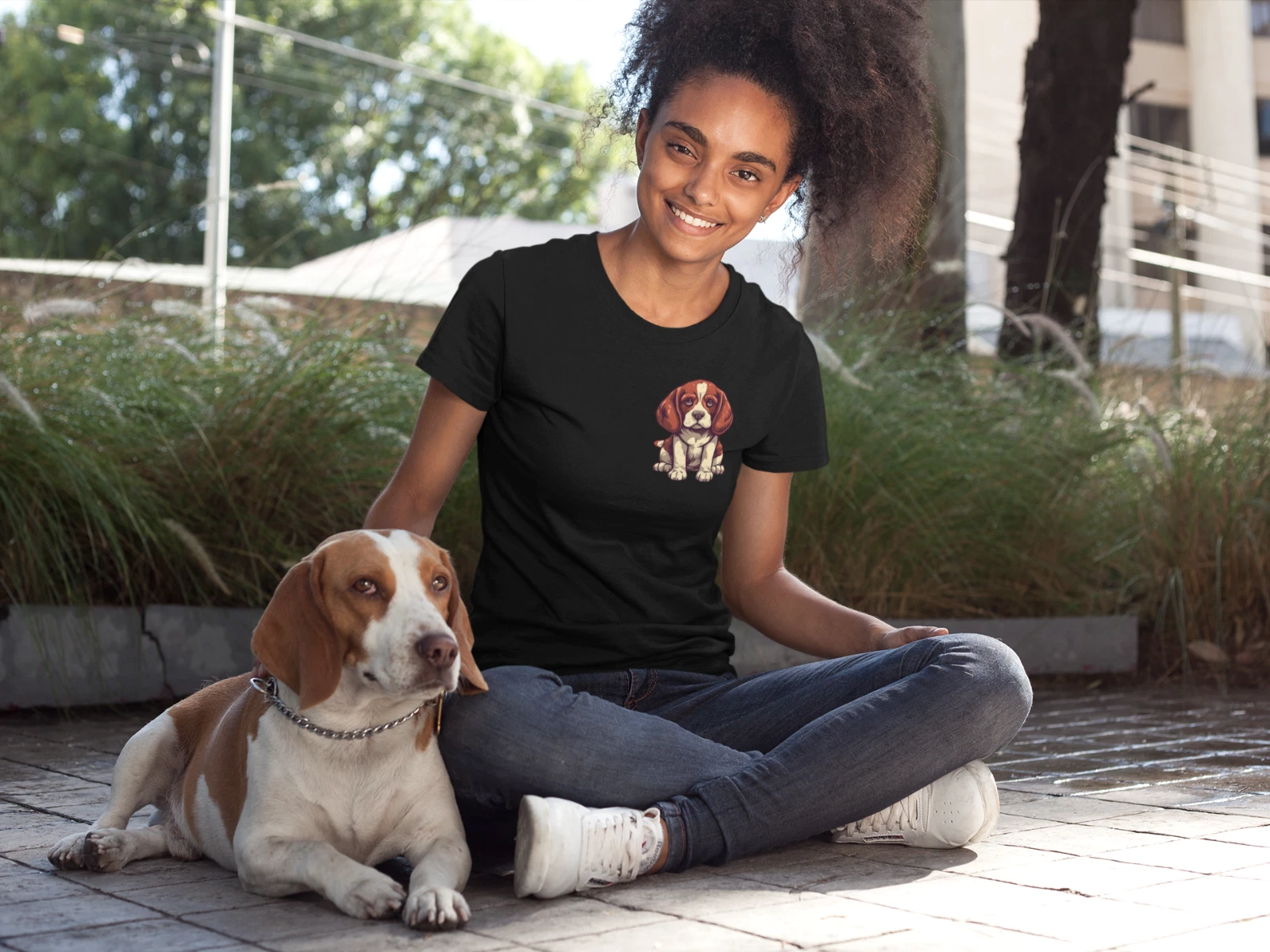 Custom Pet Unisex Shirt Pet Photo + Name Custom Dog T-Shirt Personalised Dog Pet