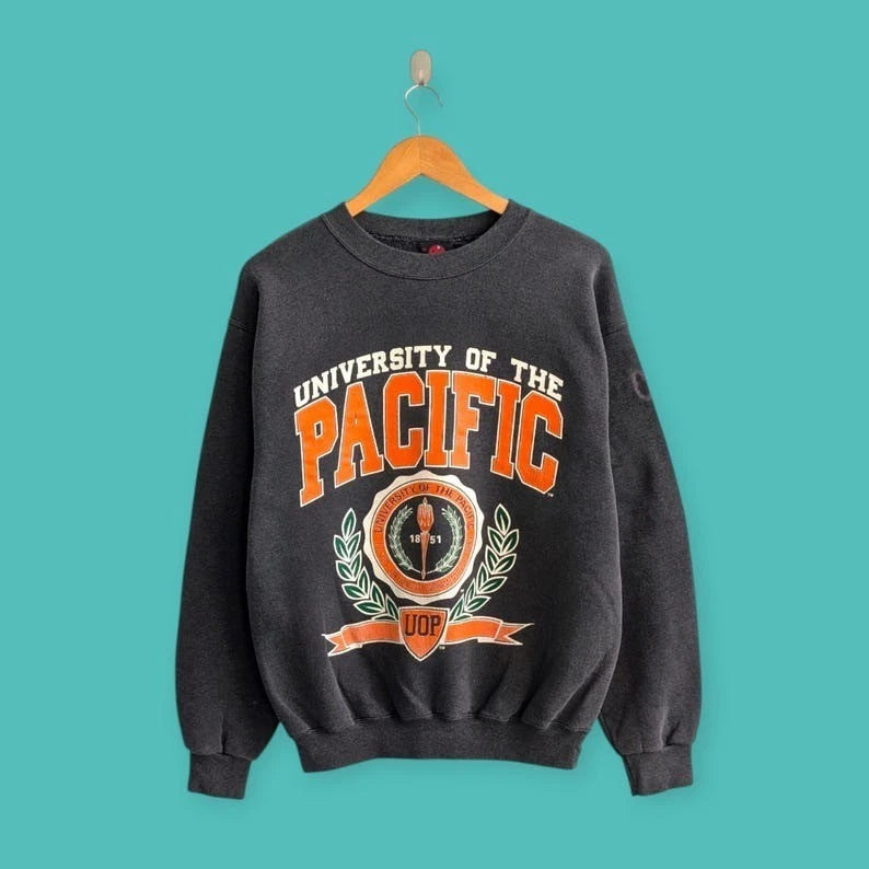 Vintage 90s Pacific University Style Distressed | T-Shirt | Sweatshirt | Hoodie