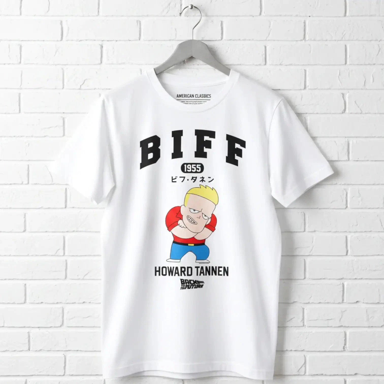 Back to The Future Cartoon Biff Tannen Men's T Shirt