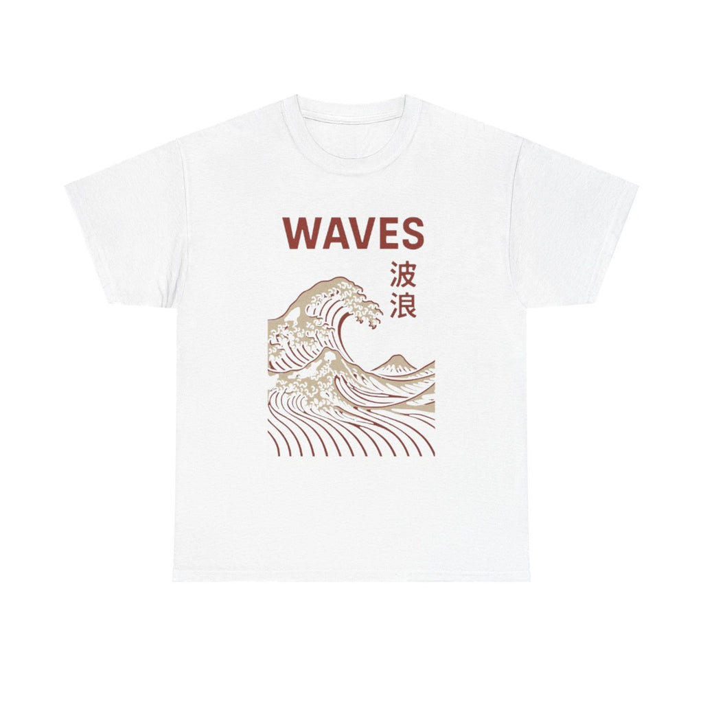 Waves Japanese Wave Illustration T-Shirt | Ocean Kanji Tee