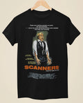 Scanners - Movie Poster inspired Unisex Black T-Shirt