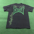 Vintage TAPOUT Shirt Mens L Black Y2K Simply Believe Las Vegas Punk Grunge Tee
