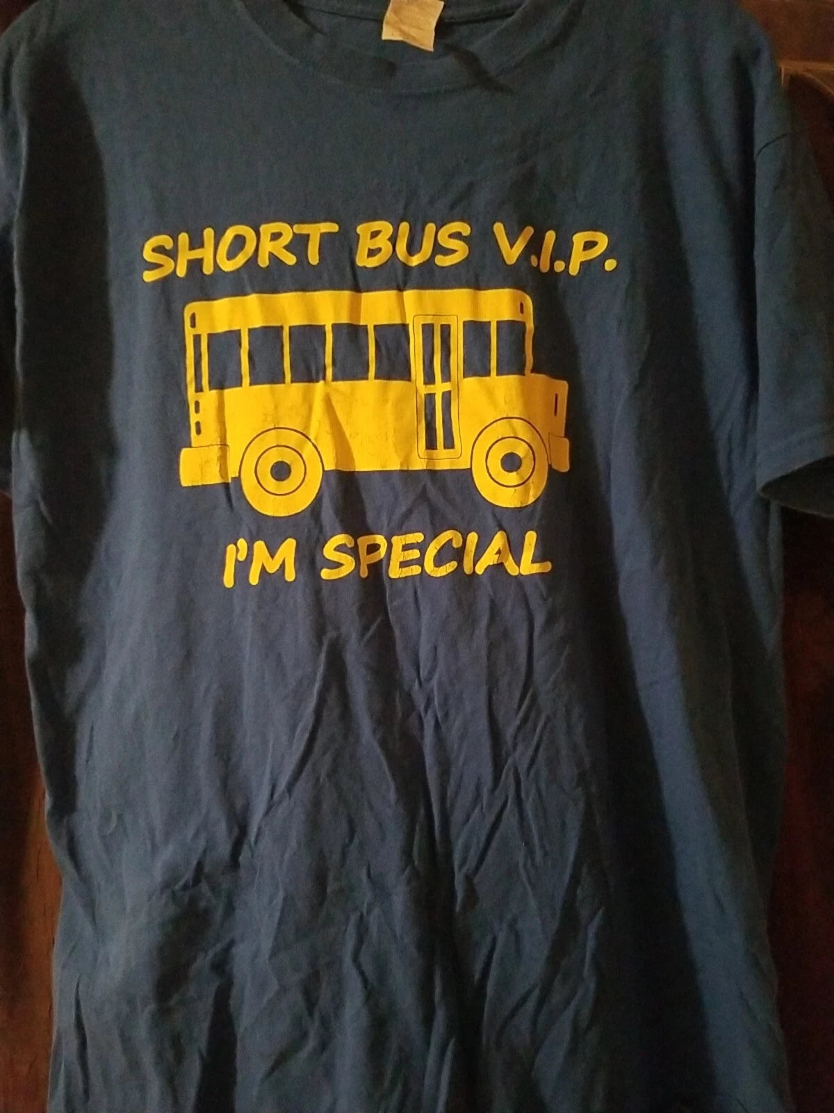 Funny Offensive Tee Short Bus VIP I'm Special T-shirt Dark Humor