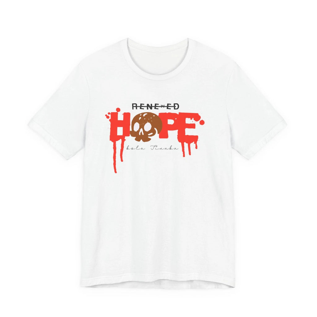 Bleeding HOPE skull graphic T-Shirt | horror typography