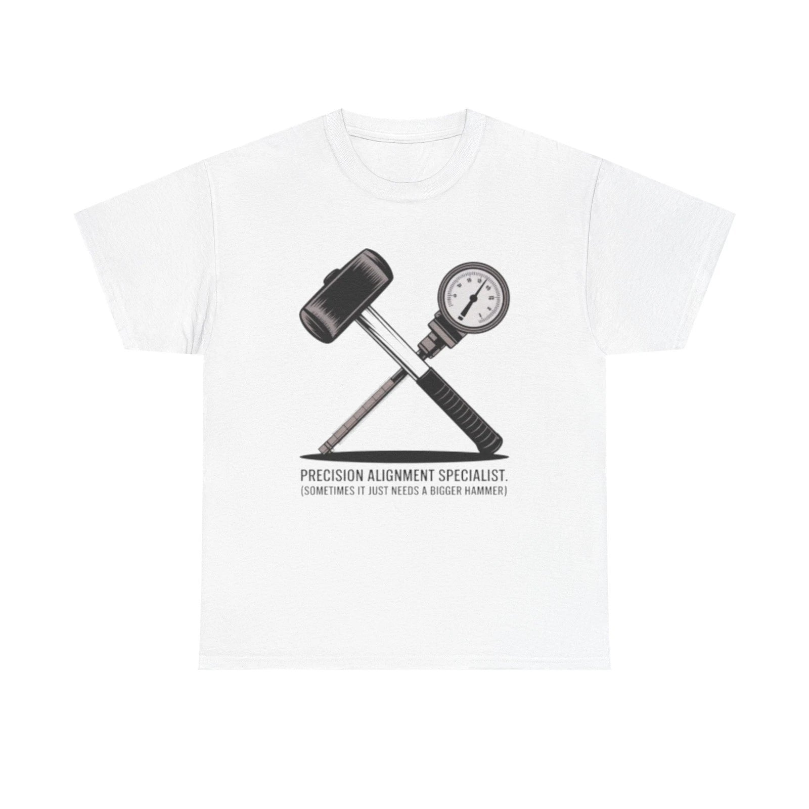 Funny Millwright T-Shirt Sledgehammer Graphic Tee Industrial Mechanic Work Shirt