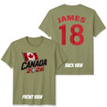 Canada Personalized Custom Name And Number Unisex T Shirt Football Fan Top