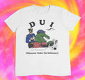 Dinosaur Under the Influence T shirt DUI | y2k | 2000s | 90s | aesthetics