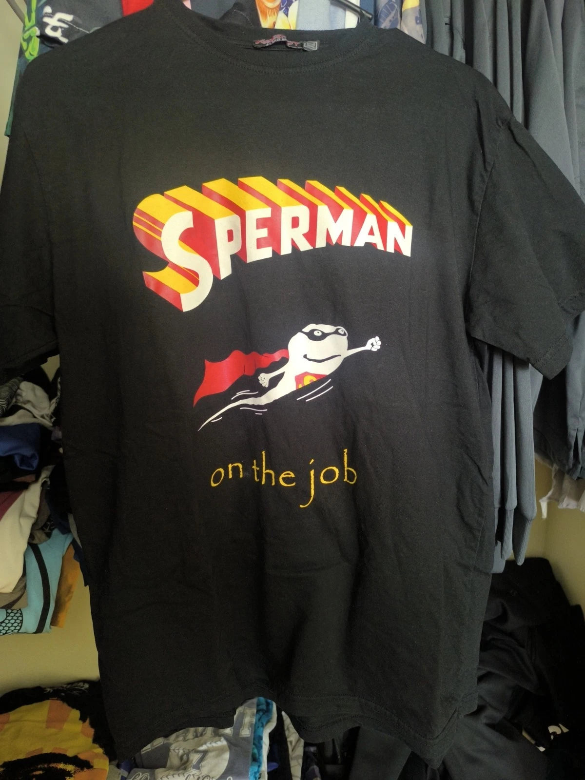 Japanese manga sperman cartoon anime funny hero grunge shirt medium rare