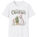 Merry Christmas Great Pyrenees Dogs T-Shirt | Cute Dog Lovers Holiday Shirt Gift