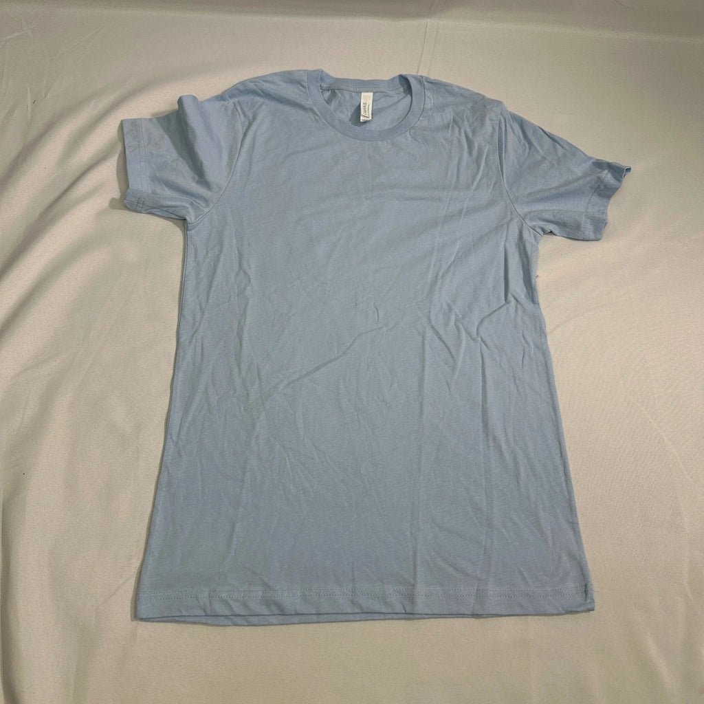 Bella+Canvas T-Shirt Mens Medium Blue Short Sleeve Crewneck Minimalist Basics