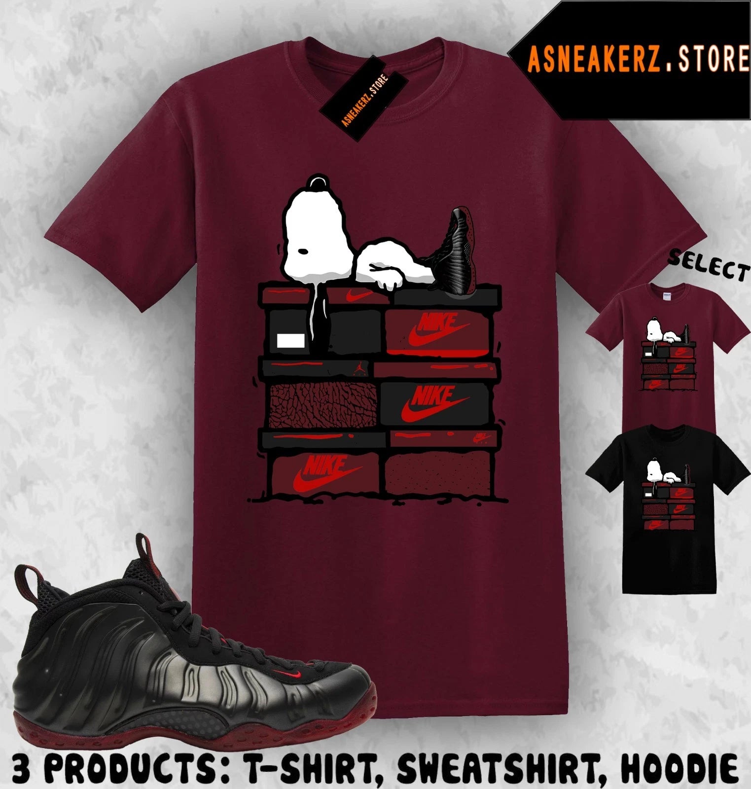 Shirt To Match Foamposite One Cough Drop 2025 Sneaker Matching Sneakerhead S Dog
