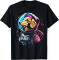 Dachshund Space Suit Men Funny Dog Meme Galaxy T-Shirt