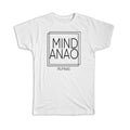 Gift T-Shirt : MINDANAO Philippines Square Modern Minimalist Font