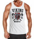 Mens Tank Top Viking Norway Norway Flag Viking Nordic Muscle Shirt