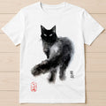 Black Cat Wet Watercolor Zen Art Best Seller Funny Gift Tee T Shirt G2867