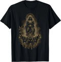 Dark Doberman Hellhound Grim Reaper Gothic Art T-Shirt
