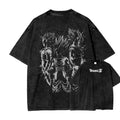 Dragon Ball Z Vintage Washed Cosplay T-Shirt Unisex Fan-Made Anime Harajuku Tee