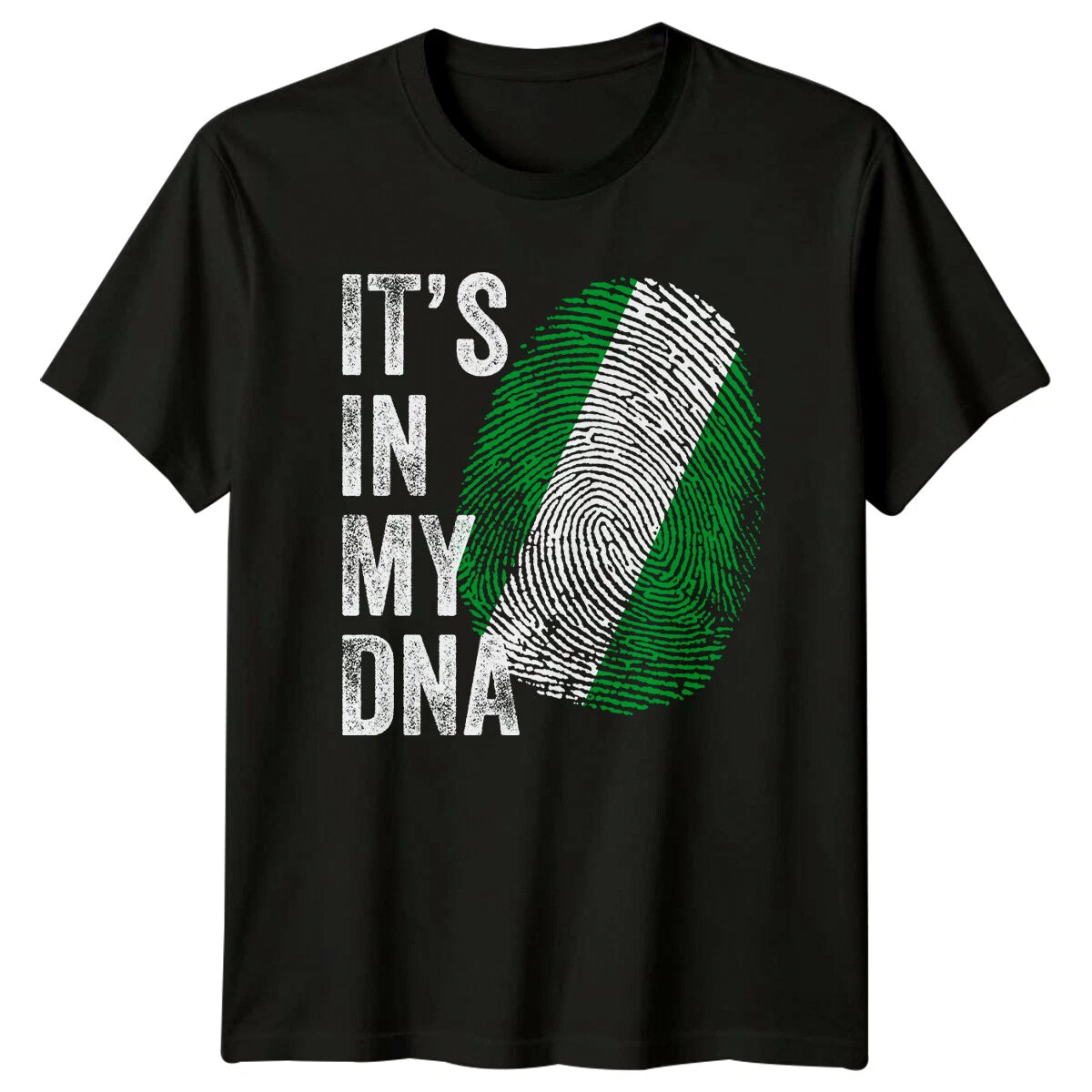Its In My DNA Nigeria Flag Mens T-Shirt Womens Graphic Tee Unisex Top