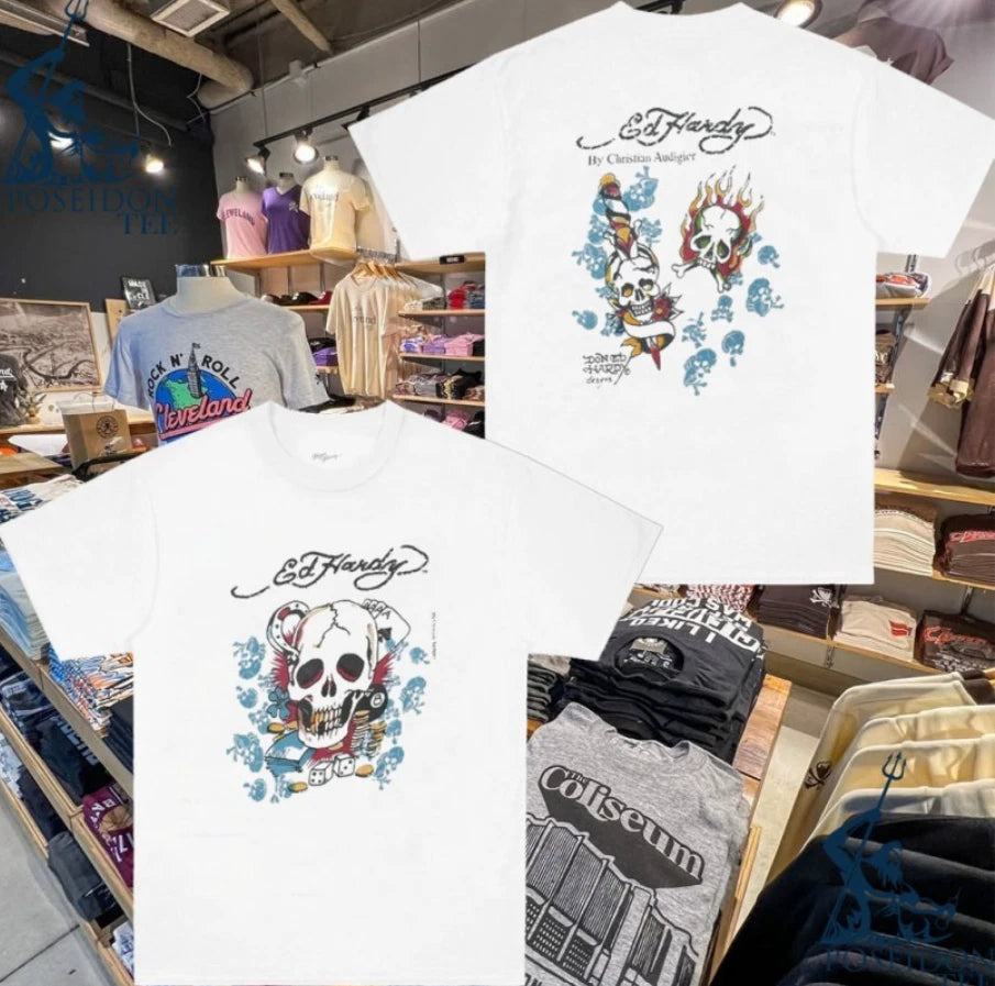 Vintage Sole Ed Hardy Y2k Christian Audigier Skull T-shirt