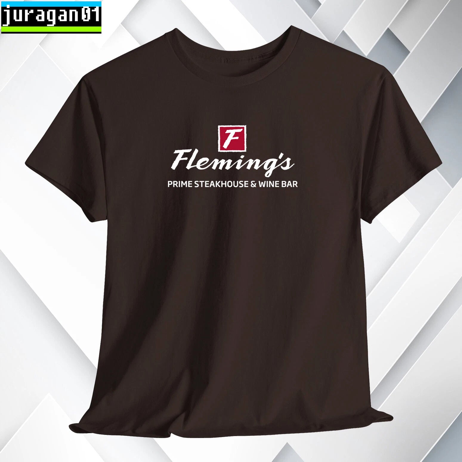 Fleming's Prime Steakhouse T-Shirt Logo Many Colors Size S to 5XL Made in USA