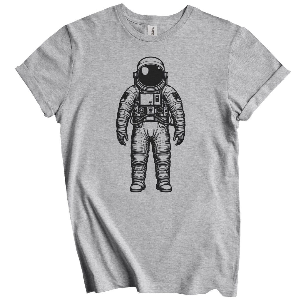 Retro Spaceman Astronaut T-Shirt - Minimalist Space Science Shirt