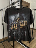 Spiral Vintage Bones Skull T-Shirt 90s Y2K Size Small Black