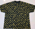 Rare Rogue Status Gun Show Yellow On Black All Over Print T shirt Size 3XL Y2K